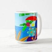 Mug Été tropical (Devant droit)