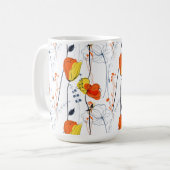 Mug Été tropical | Belles fleurs jaunes Design (Devant gauche)