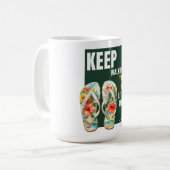 Mug Été Tropical Boho Île Motivationnel  (Devant gauche)