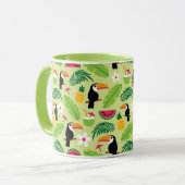 Mug Été tropical de toucan (Devant gauche)