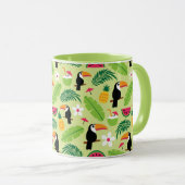 Mug Été tropical de toucan (Devant droit)
