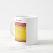 Mug Été tropical et silhouette Cocotiers (Devant gauche)