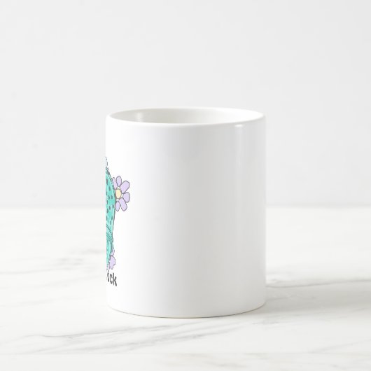 Mug Éteins et fleurs en caoutchouc de l'horloge (Centre)