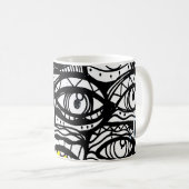 Mug Étendue des yeux (Devant droit)