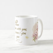 Mug Eternal Peace Mug: 'John 14:27' Bible Verse Design (Devant droit)