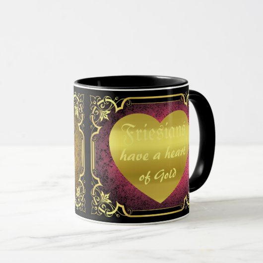 Mug Éternel friésien, coeur de l'or (Devant droit)