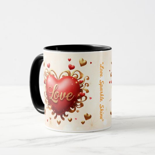 Mug "Éternelle étincelle d'amour" (Devant gauche)