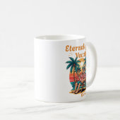Mug Éternellement en vacances Retraite rétro 2025 (Devant droit)