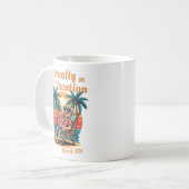 Mug Éternellement en vacances Retraite rétro 2025 (Devant gauche)