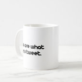 Mug Êtes vous ce que vous gazouillez (Devant gauche)