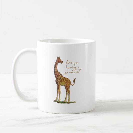 Mug Êtes-vous eus une girafe ? (Gauche)