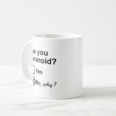 Mug Êtes-Vous Paranoïaque ? (Devant gauche)