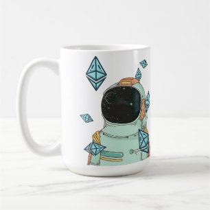 Mug Ethereum À La Lune ETH Space Man Merch