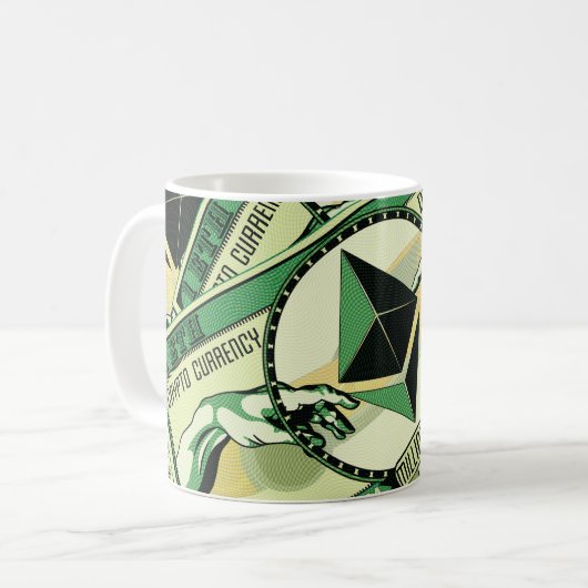 Mug Ethereum Crypto ETH Millionaire Graphique (Devant gauche)