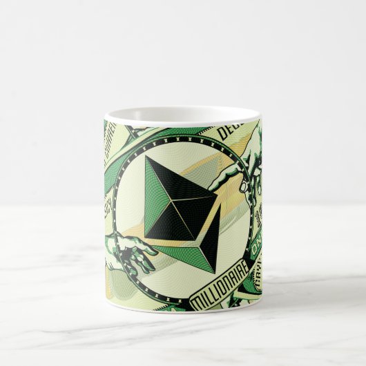 Mug Ethereum Crypto ETH Millionaire Graphique (Centre)
