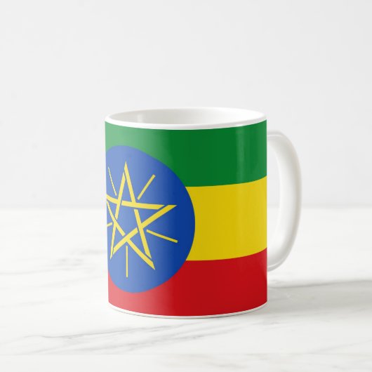 Mug Ethiopian flag (Devant droit)