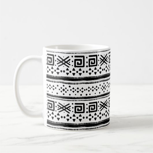 Mug Ethnic Boho Tribal Art Print (Gauche)