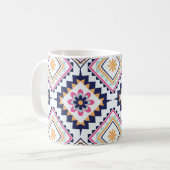Mug Ethnic Paisley Ornate Floral Tile Pattern (Devant gauche)