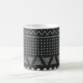 Mug Ethnie tribale : motif noir blanc. (Centre)