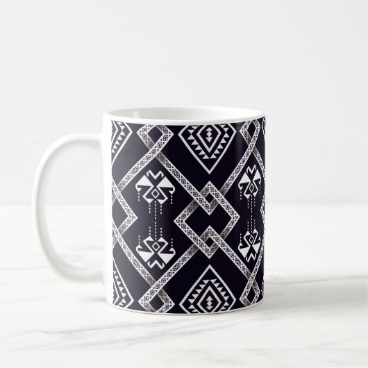 Mug ethnique orientale, arrière - plan traditionnel sa (Gauche)