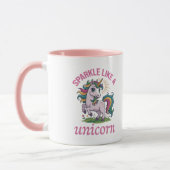 Mug Étincelle comme une licorne (Gauche)