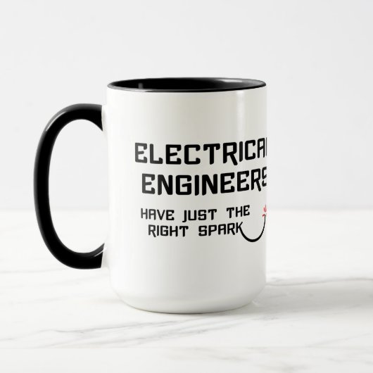 Mug Étincelle des ingénieurs électriques (Gauche)