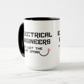 Mug Étincelle des ingénieurs électriques (Devant gauche)