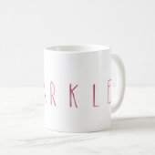 Mug Étincelle rose Chic (Devant droit)