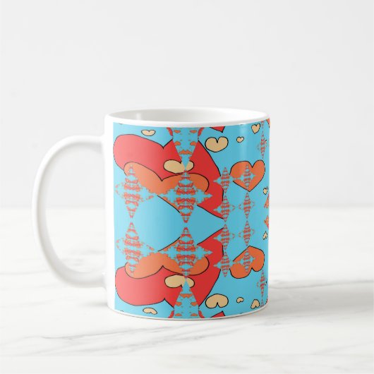 Mug Étincelles de cœurs (Gauche)