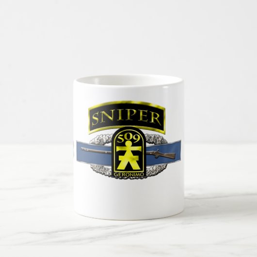 Mug étiquette 509th Geronimo du tireur isolé 11B (Centre)