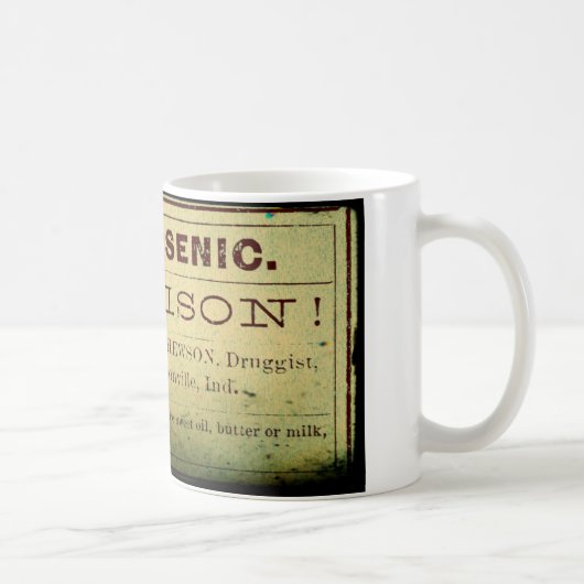 Mug Étiquette Arsenic désorganisé (Droite)