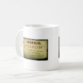 Mug Étiquette Arsenic désorganisé (Devant gauche)