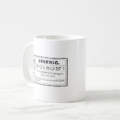 Mug Étiquette arsenical vintage de poison (Devant gauche)