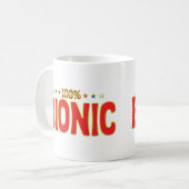 Mug Étiquette bionique d'étoile (Devant gauche)