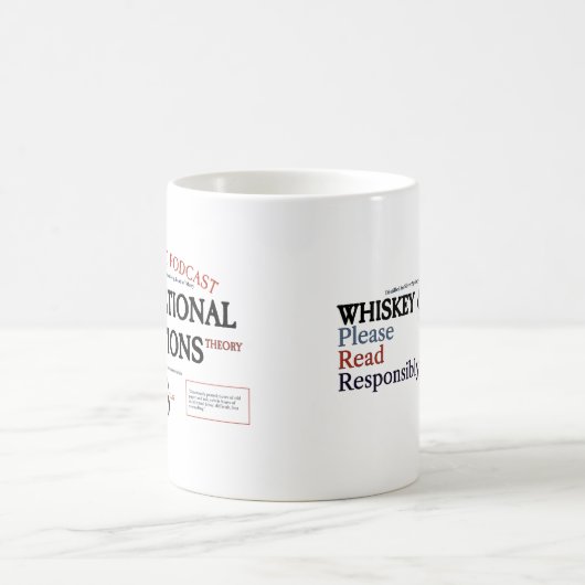 Mug "Étiquette blanc"/"Lire Bateaux à boire de façon r (Centre)