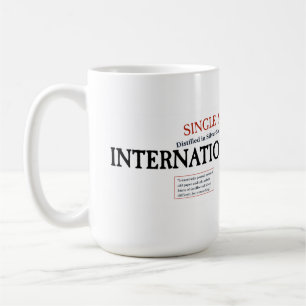 Mug "Étiquette blanc" tasses/cuillères/cuillères therm