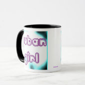 Mug Étiquette cubaine de fille (Devant gauche)