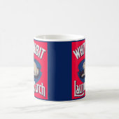 Mug Étiquette d'amidon de lave lapin blanc (Centre)