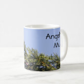 Mug Étiquette dans une boue personnalisée d'épinette (Devant droit)