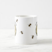 Mug Étiquette d'apiculteur de ferme d'abeille de miel (Centre)