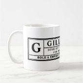 Mug Étiquette d'avertissement Gillibrand (Gauche)