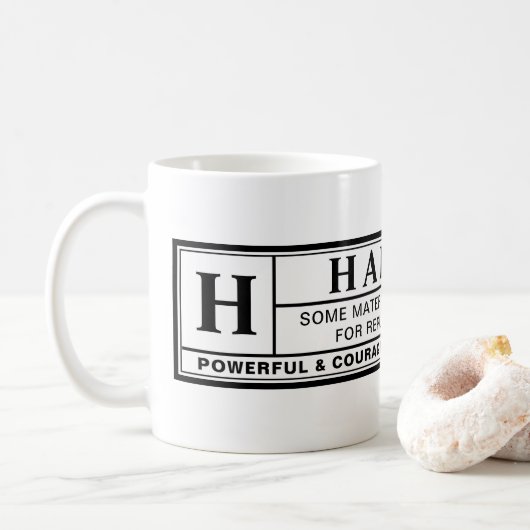 Mug Étiquette d'avertissement Harris (Avec donut)