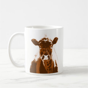 Mug Étiquette de adresse Brown de coutume d'animal de