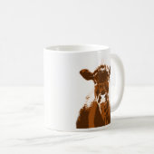 Mug Étiquette de adresse personnalisé Brown animal de  (Devant droit)