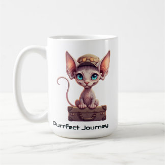 Mug Étiquette de bagage Chat Mignon Cadeau pour les a
