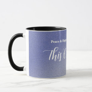 Mug Étiquette de cadeau de Noël personnalisée avec pai
