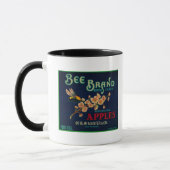 Mug Étiquette de cadence d'abeilles (Gauche)