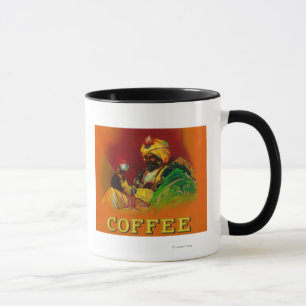 Mug Étiquette de café homme arabe