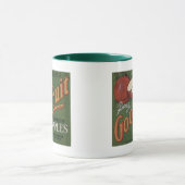 Mug Étiquette de caisse de fruit de pommes de (Centre)