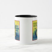 Mug Étiquette de caisse de pomme du Pacifique (Centre)